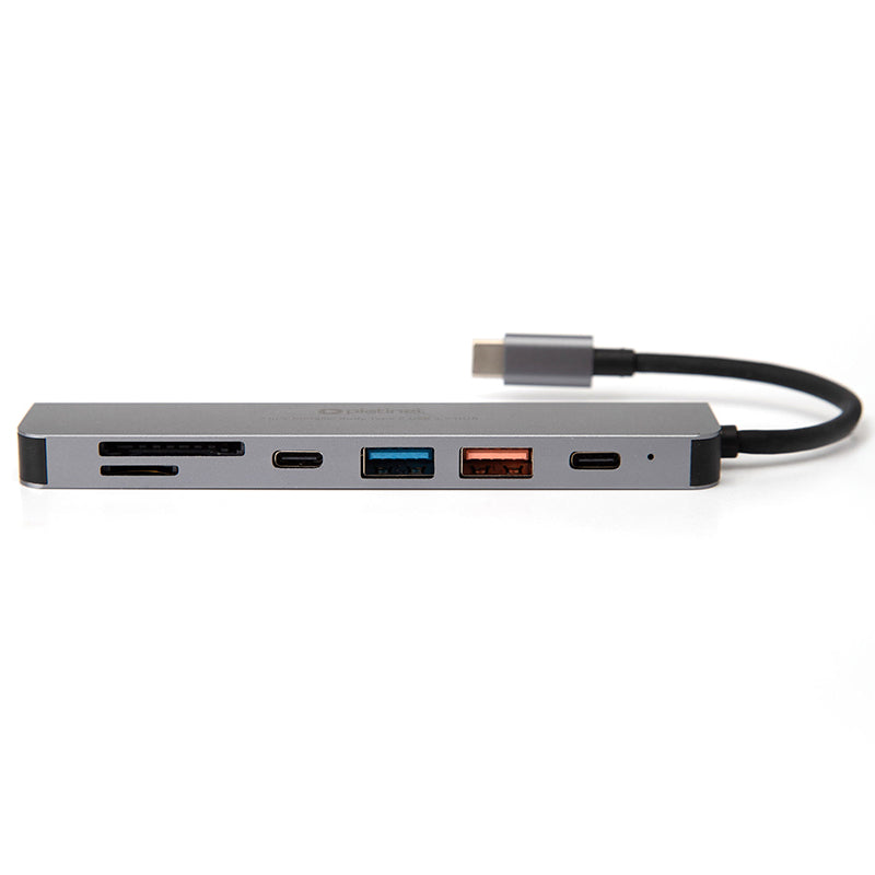 Hub 7 in 1 -c Aluminiu Platinet Pd 100W cu USB si Card SD