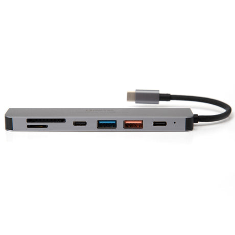 Hub 7 in 1 -c Aluminiu Platinet Pd 100W cu USB si Card SD