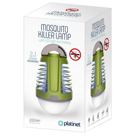 Lampa Anti Insecte Reincarcabila 6500k Ip 44 cu baterie 1800 mAh si USB