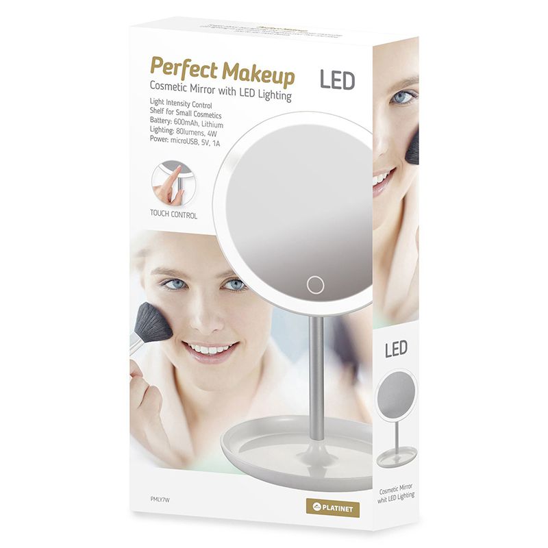 Oglinda Make-up cu LED Platinet