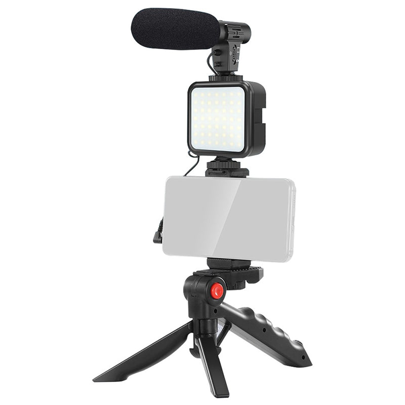 Set Vlogging 4in1 Platinet cu baterie reincarcabila si USB