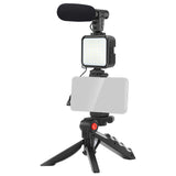 Set Vlogging 4in1 Platinet cu baterie reincarcabila si USB