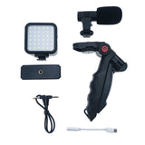Set Vlogging 4in1 Platinet cu baterie reincarcabila si USB