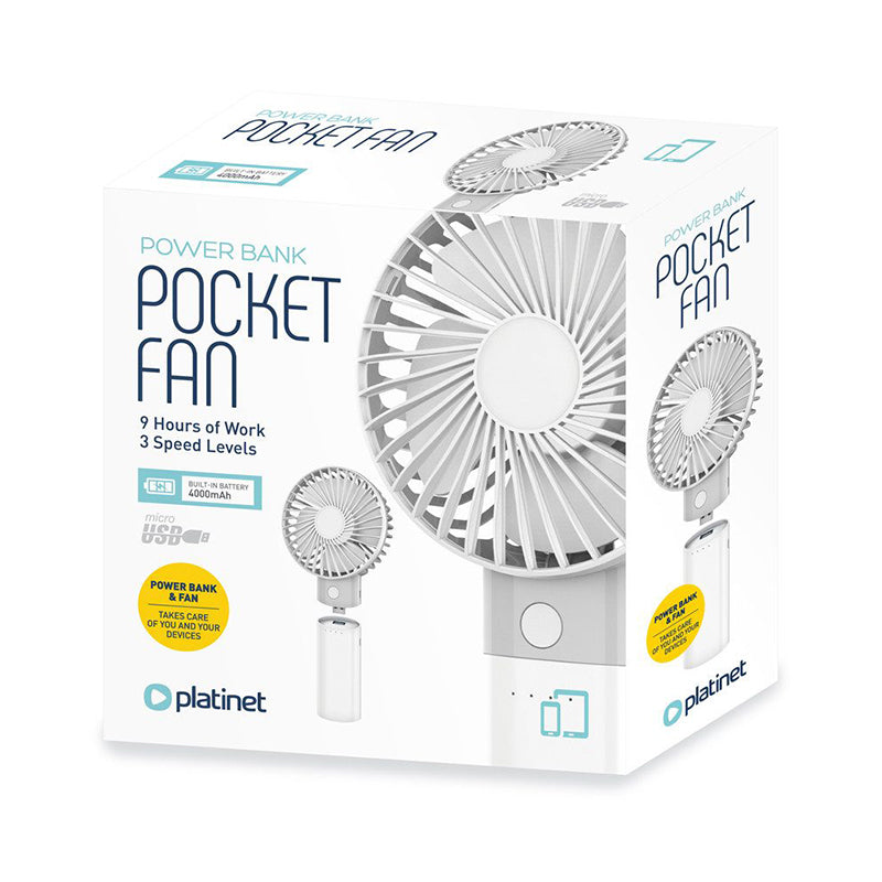 Ventilator Birou Reincarcabil Powerbank Platinet PRDF6107