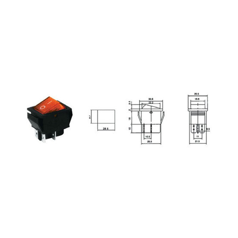 Intrerupator Irs-201-1A Rosu