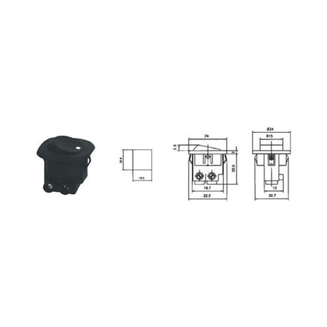 Intrerupator RS101 Negru