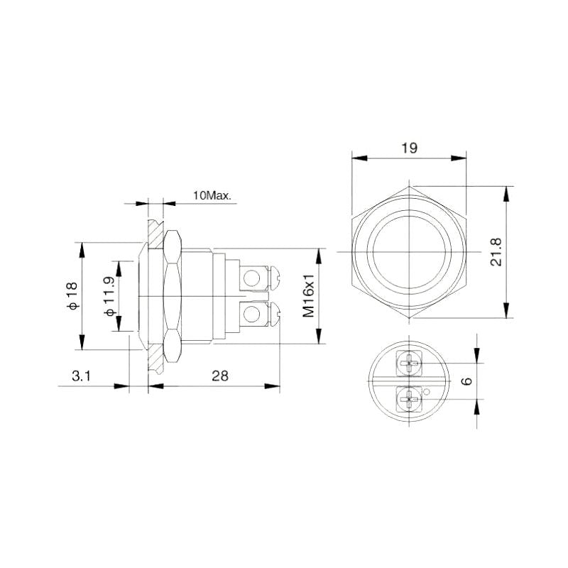 Intrerupator Ermetic On-off Plat Prk 0134