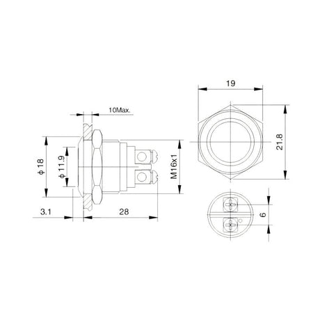 Intrerupator Ermetic On-Off Plat