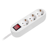 Prelungitor 3x1.5mm 3 Prize 10m Intrerupator