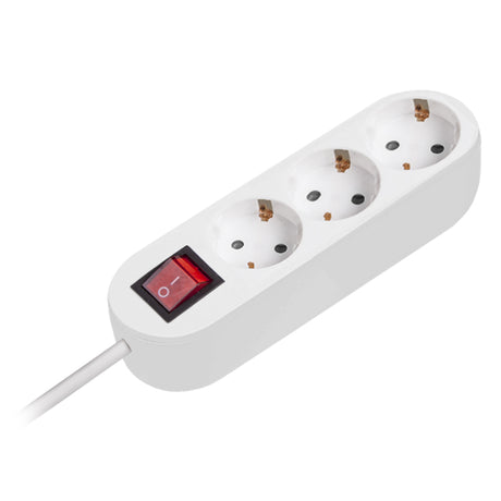 Prelungitor 3X1.5MM 3 Prize 2M Intrerupator