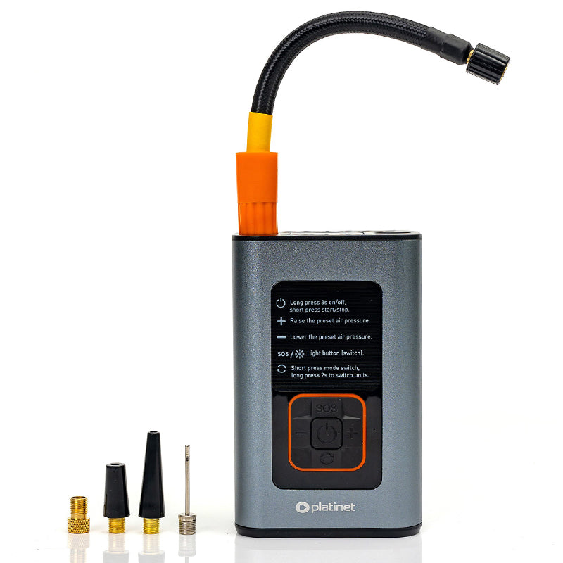 Compresor Auto Acumulator 10 Bar Platinet Ptc 22 cu baterie 4000 mAh si USB