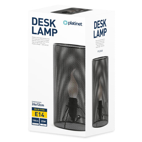 Veioza 25 W Metal Negru Platinet E 14
