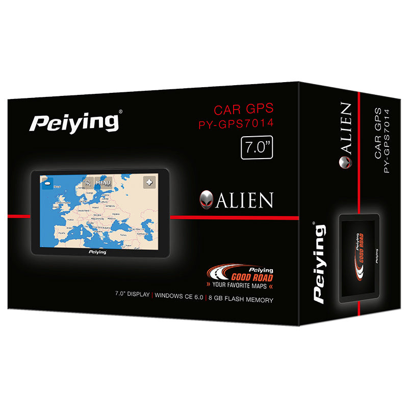 Sistem Navigatie GPS 7 Inch Harta Eu Peiying cu baterie 1200 mAh, USB si Card SD