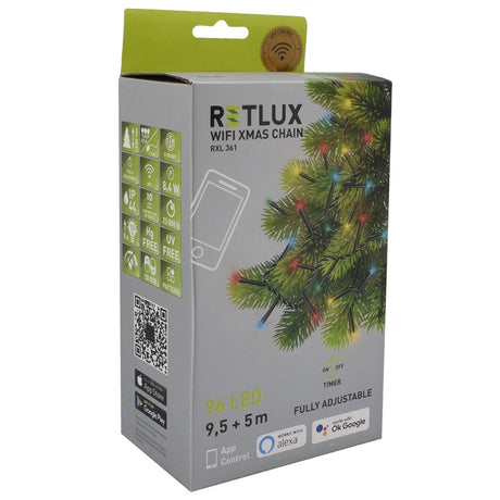 Sir Iluminat Festiv Smart 9.5 M Retlux cu Internet WiFi