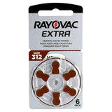 Baterie Auditiva Rayovac 312 Blister 6 Buc cu baterie 180 mAh