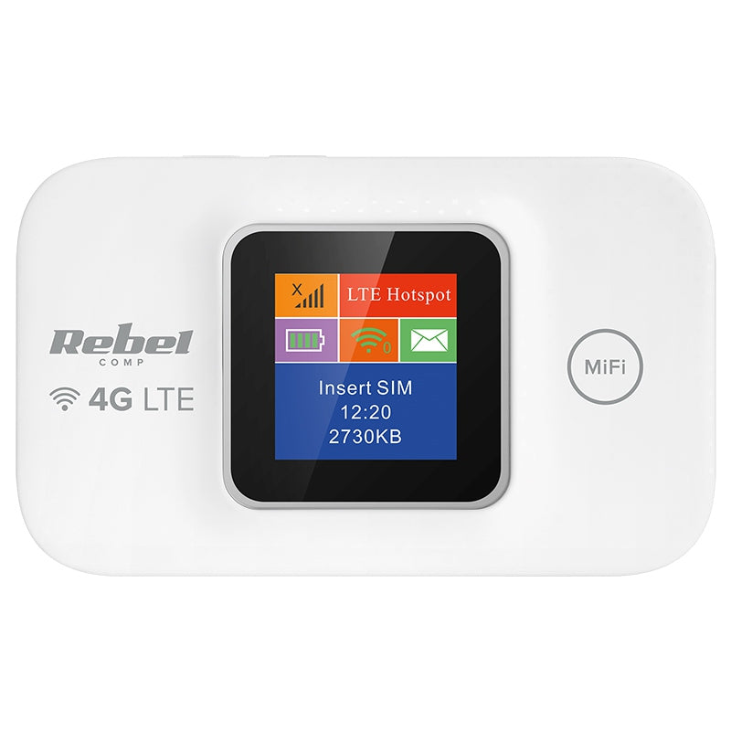 Modem Mi-fi 4g LTE Rebel cu Internet WiFi, baterie 2100 mAh si USB