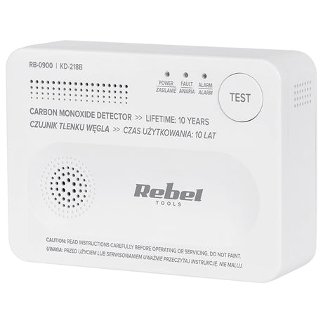 Detector Senzor Monoxid de Carbon Rebel
