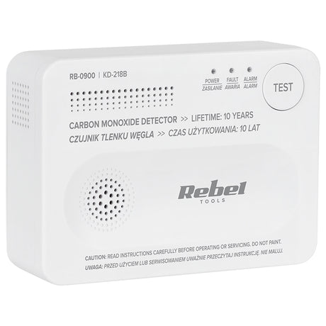 Detector Senzor Monoxid de Carbon Rebel