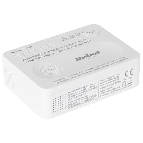 Detector Senzor Monoxid de Carbon Rebel