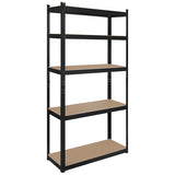 Raft Metalic 5 Polite Negru Rebel Mdf 180x90x40