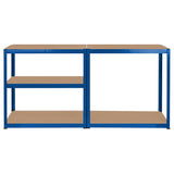 Raft Metalic 5 Polite 750k Albastru Rebel Mdf 180x90x40