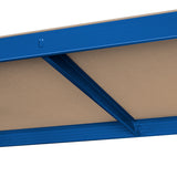 Raft Metalic 5 Polite 750k Albastru Rebel Mdf 180x90x40