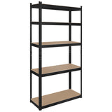 Raft Metalic 5 Polite Negru Rebel Mdf 180x90x40