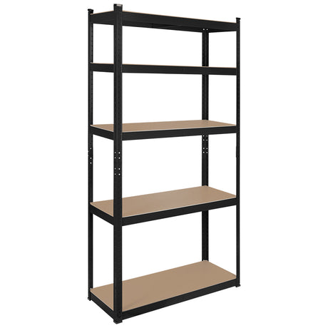 Raft Metalic 5 Polite Negru Rebel Mdf 180x90x40