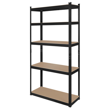 Raft Metalic 5 Polite Negru Rebel Mdf 180x90x40