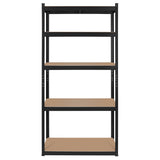 Raft Metalic 5 Polite Negru Rebel Mdf 180x90x40