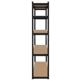 Raft Metalic 5 Polite Negru Rebel Mdf 180x90x40