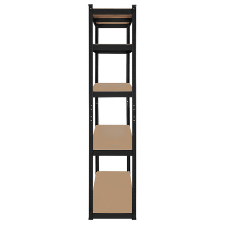 Raft Metalic 5 Polite Negru Rebel Mdf 180x90x40