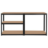 Raft Metalic 5 Polite Negru Rebel Mdf 180x90x40