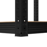 Raft Metalic 5 Polite Negru Rebel Mdf 180x90x40
