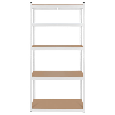 Raft Metalic 5 Polite 750KG Mdf 180X90X40 Alb Rebel