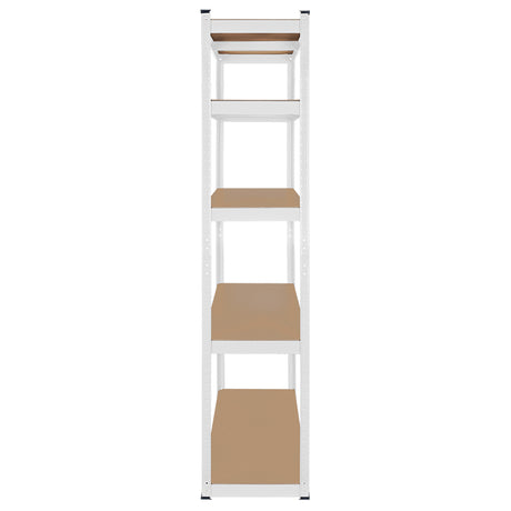 Raft Metalic 5 Polite 750KG Mdf 180X90X40 Alb Rebel