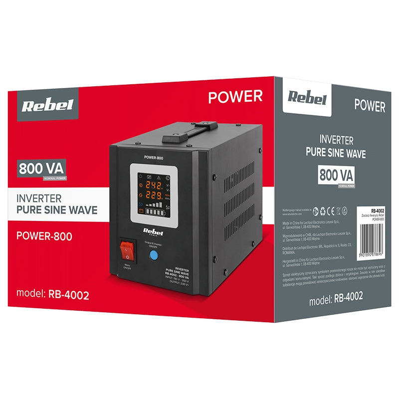 UPS Centrale Termice Sinus Rebel Pur 800va cu baterie reincarcabila