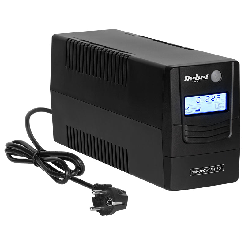 UPS Offline Nanopower (850va 480w) Rebel Plus 850 cu baterie reincarcabila si USB