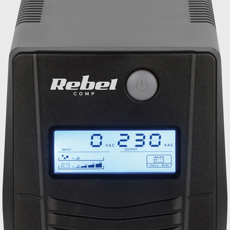 UPS Offline Nanopower (850va 480w) Rebel Plus 850 cu baterie reincarcabila si USB