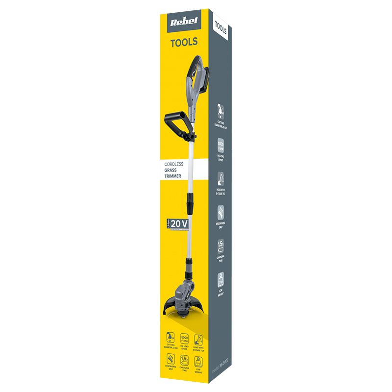 Trimmer Coasa Electrica cu Acumulator Rebel cu baterie reincarcabila