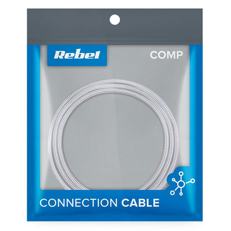 Cablu USB-Micro USB 0.5 Rebel Alb