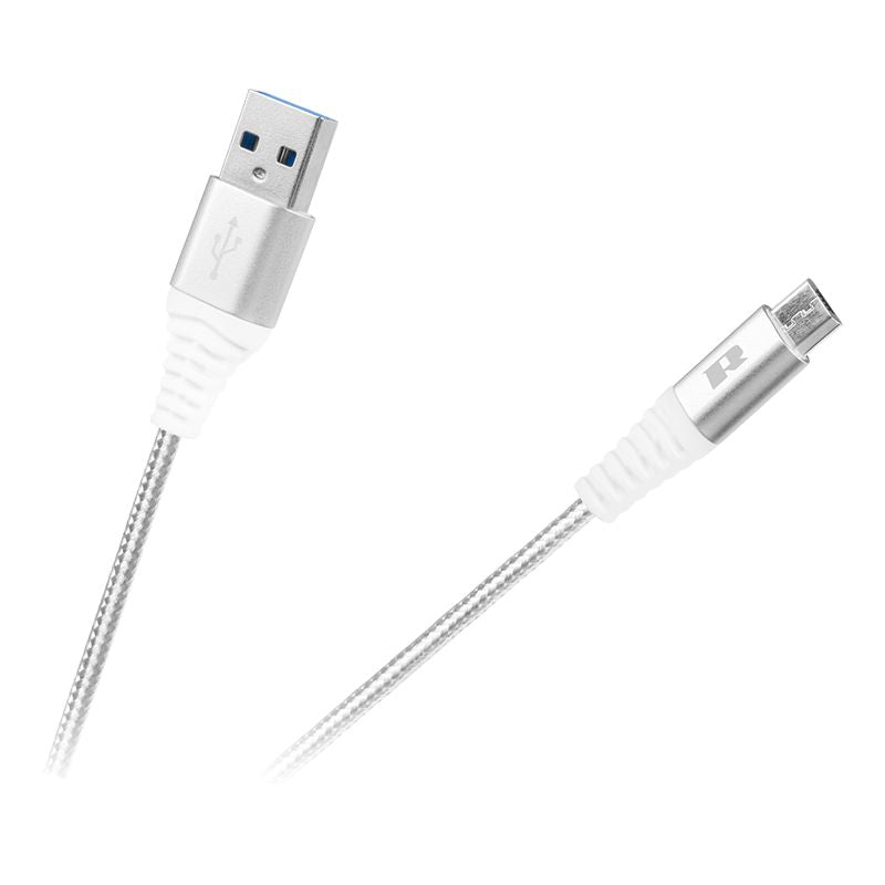 Cablu - Micro Alb Rebel cu USB
