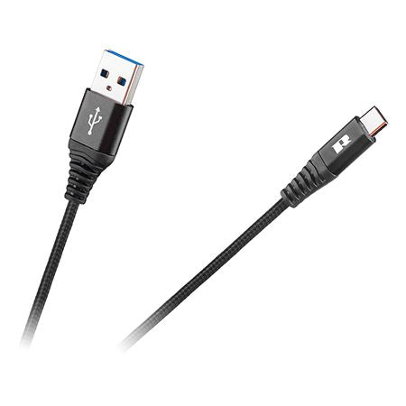 Cablu - Tip C 0.5 Negru Rebel cu USB