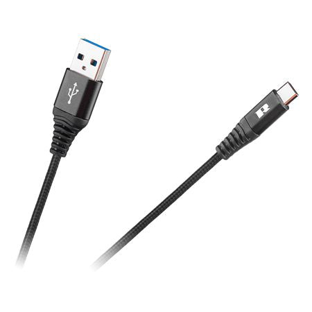 Cablu - Tip C 100 Cm Negru Rebel cu USB