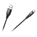 Cablu - Tip C 100 Cm Negru Rebel cu USB