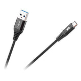 Cablu - Tip C 200 Cm Negru Rebel cu USB