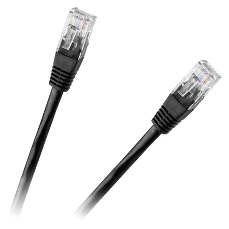 Cablu Patchcord Utp Cat6 10m Negru Rebel