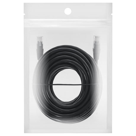 Cablu Patchcord UTP CAT6 10M Negru Rebel