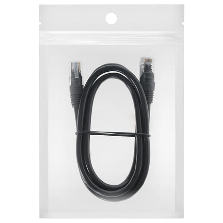 Cablu Patchcord UTP CAT6 1M Negru Rebel