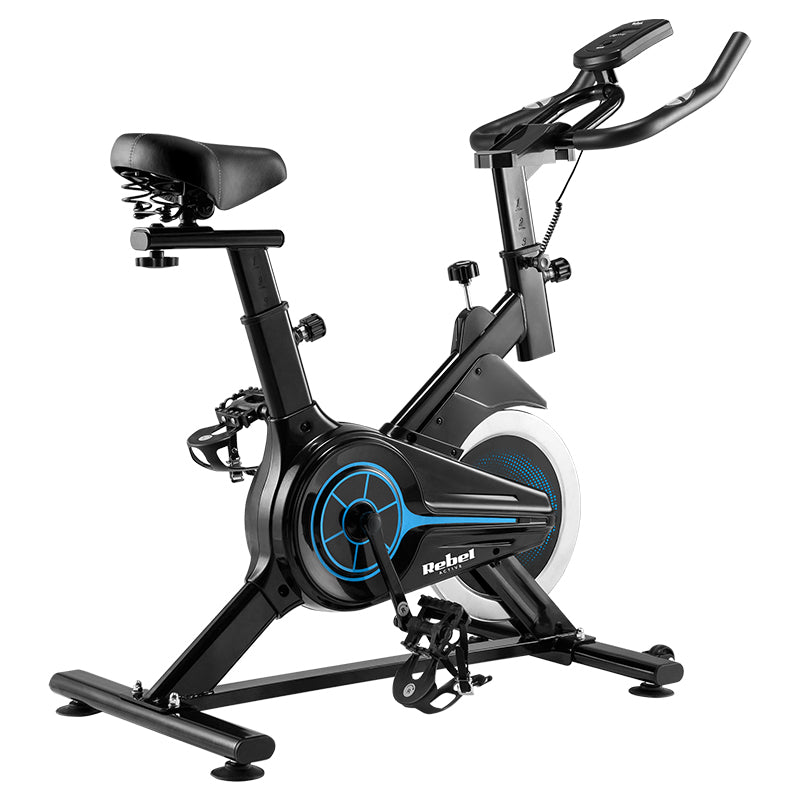 Bicicleta Spinning Active Rebel cu afisaj LCD si baterie reincarcabila